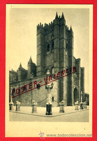 Postales: POSTAL, AVILA, CATEDRAL, FACHADA PRINCIPAL Y TORRE,    P70314