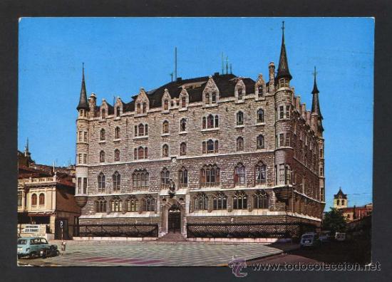Postales: Le&oacute;n. *Edificio de la Caja...* Ed. Hijos F. Alonso n&ordm; 34. Circulada - Foto 1