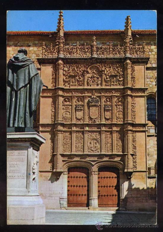 Postales: Salamanca. *Universidad...* Ed. S. Barrueco n&ordm; 42. Nueva. Ver dorso.