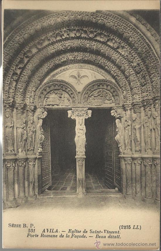 Postales: AVILA IGLESIA DE SAN VICENTE ED FRANCESA SIN ESCRIBIR