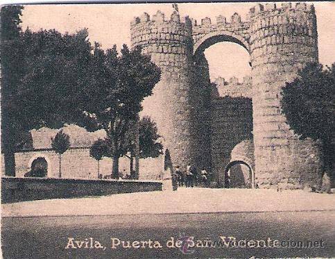 Cartoline: POSTAL ORIGINAL DECADA DE LOS 30. AVILA. N&ordm; 534. PUERTA DE SAN VICENTE. VER TAMA&Ntilde;O Y EXPLICACION