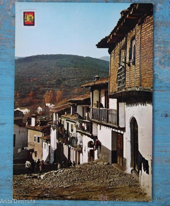 Postales: ANTIGUA POSTAL AVILA - ARENAS DE SAN PEDRO - CALLE TIPICA - NO CIRCULADA - EN  - DOMINGUE