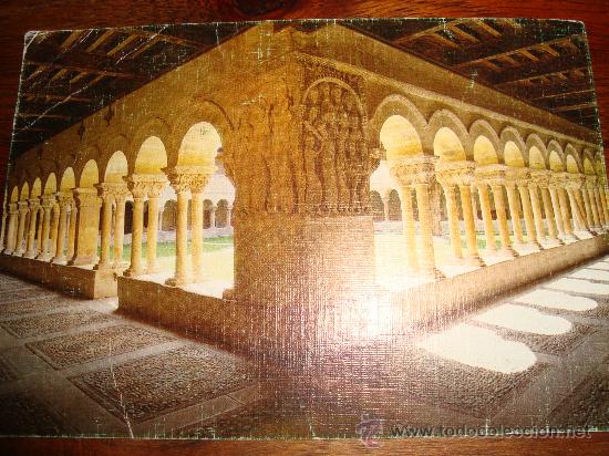 Postales: abad&iacute;a de santo domingo de silos, claustro rom&aacute;nico, galerias norte y oeste -circulada-