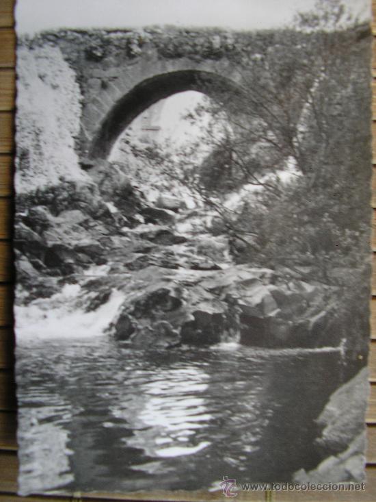 Postales: POSTAL FOTOGRAFICA PIEDRAHITA AVILA PUENTE DEL BARRIO NUEVO