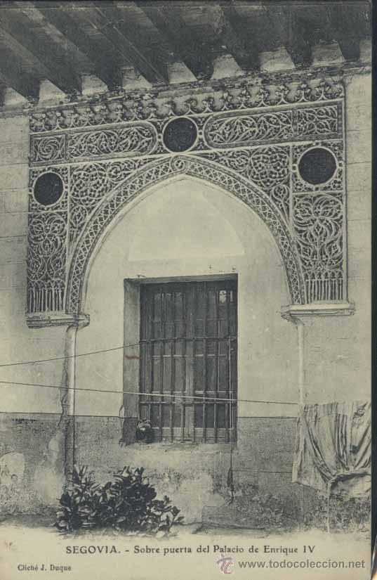 Postales: SEGOVIA.- SOBRE PUERTA DEL PALACIO DE ENRIQUE IV