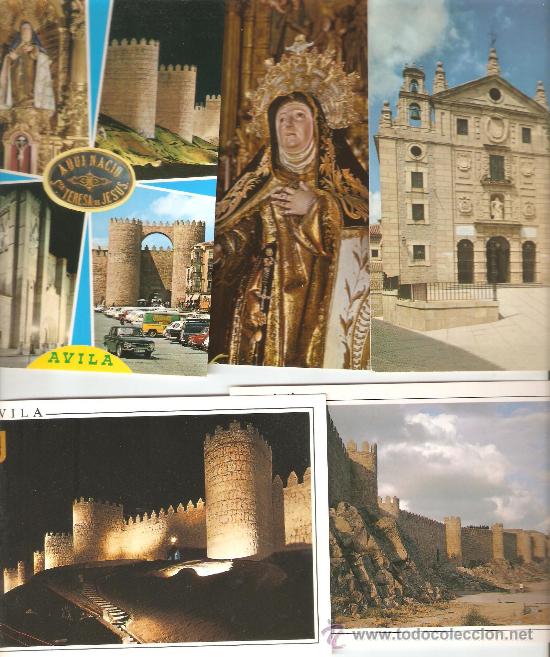 Postales: cinco postales de avila, sin circular
