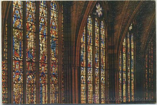 Postales: POSTAL DE LEON - CATEDRAL. VIDRIERAS SIGLO Xlll N&ordm; 44     P-CASTLE-422
