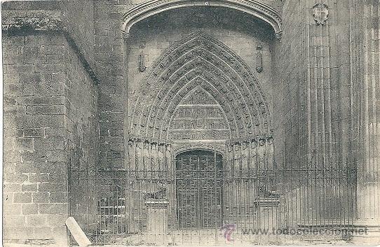 Postales: 1328A - POSTAL DE AVILA - CATEDRAL- PUERTA LATERAL - ROISIN