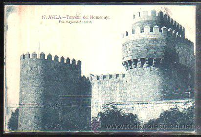 Postales: TARJETA POSTAL DE AVILA - TORREON DEL HOMENAJE. 17. FOTO MAYORAL ENCINAR