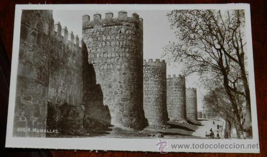 Postales: ANTIGUA FOTO POSTAL DE AVILA, MURALLAS, NO CIRCULADA.