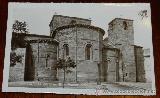 Postales: ANTIGUA FOTO POSTAL DE AVILA, IGLESIA DE SAN PEDRO, NO CIRCULADA.