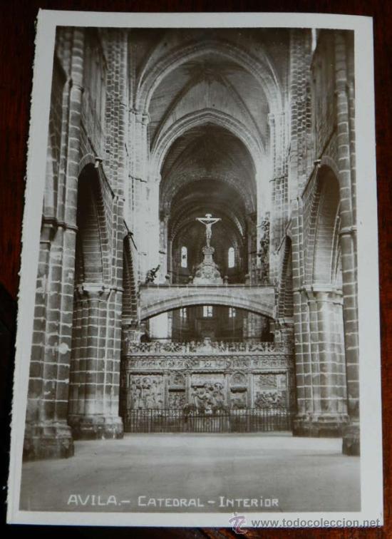 Postales: ANTIGUA FOTO POSTAL DE AVILA, CATEDRAL, NO CIRCULADA.
