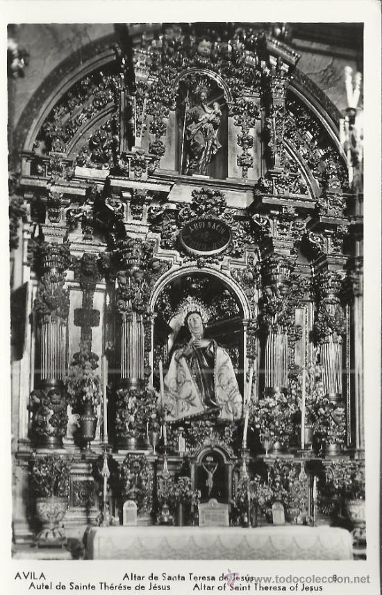 Postales: AVILA ALTAR DE SANTA TERESA SIN ESCRIBIR