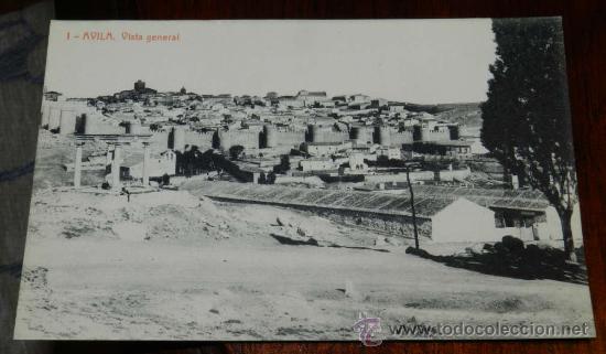 Postales: ANTIGUA POSTAL DE AVILA, VISTA GENERAL, N. 1, ED. THOMAS, NO CIRCULADA.