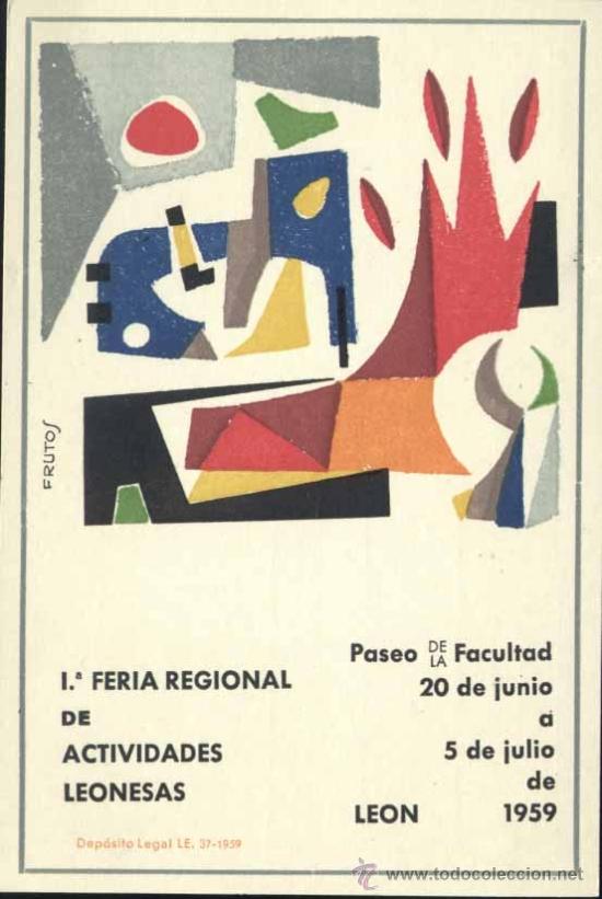 Postales: LE&Oacute;N.- I&ordf; FERIA REGIONAL DE ACTIVIDADES LEONESAS
