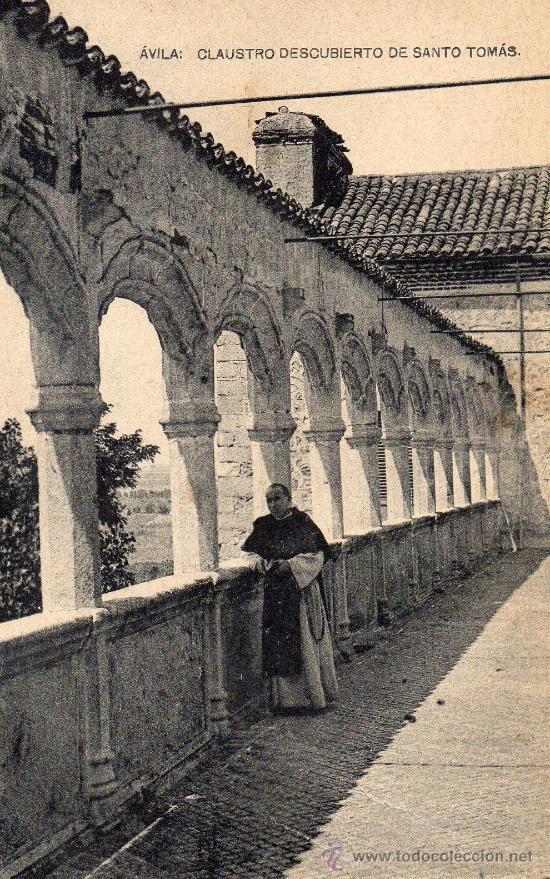 Postales: Avila. Claustro descubierto de Santo Tom&aacute;s