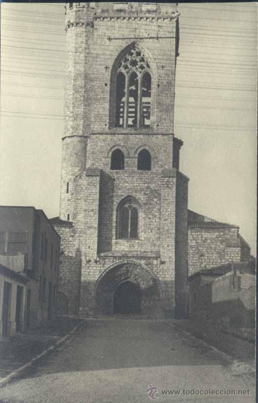 Postales: PALENCIA.- FOTOGR&Aacute;FICA A&Ntilde;O 1947- IGLESIA DE SAN MIGUEL