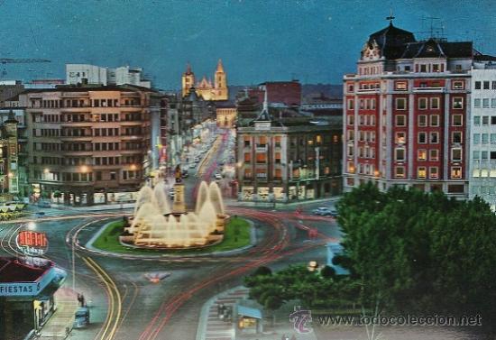 Postales: leon - plaza guzman el bueno y avenida ordo&ntilde;o - n&ordm; 53 - ed. garrabella - sin circular - a&ntilde;o 1967 - x