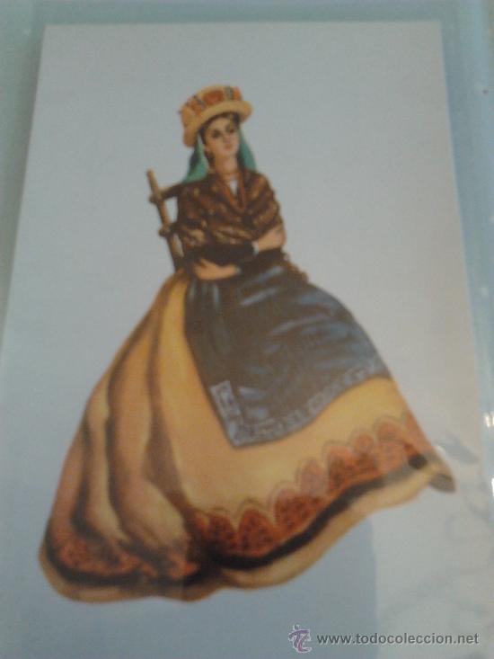Postales: postal de avila,abulense con saya de bayeta amarilla, con funda de plastico protector