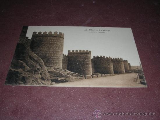 Postales: 30 - AVILA - LAS MURALLAS L. ROISIN FOT. 14X9 CM.