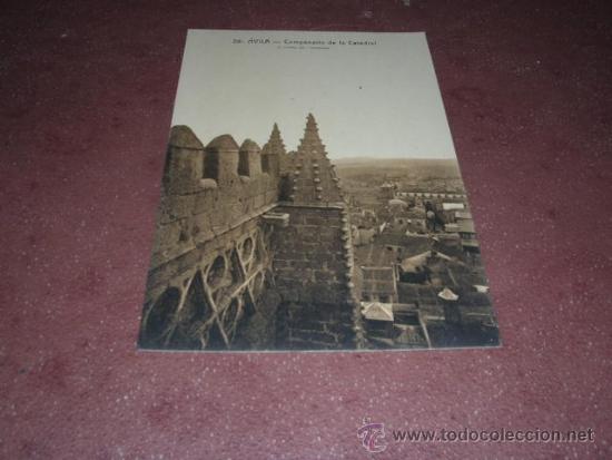 Postales: 26- AVILA CAMPANARIO DE LA CATEDRAL L. ROISIN FOT. 14X9 CM.