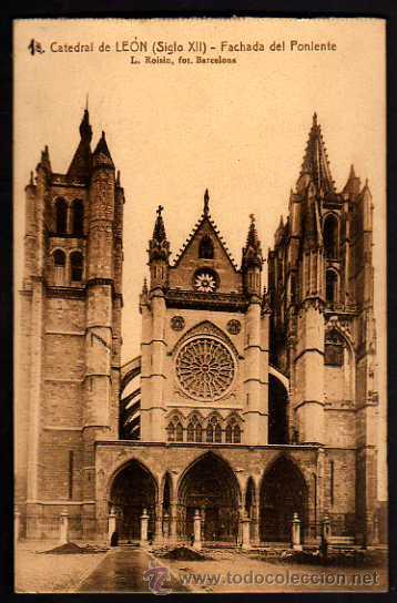 Postales: 20 postales de la Catedral de Le&oacute;n. - Foto 1