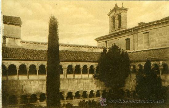 Postales: POSTAL SANTO DOMINGO DE SILOS PATIO JARDIN