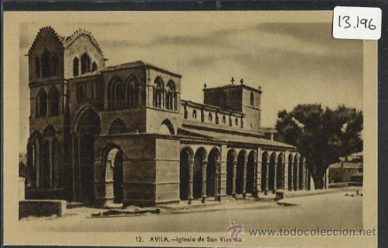 Postales: AVILA - 12 - IGLESIA DE SAN VICENTE - HELIOTIPIA ARTISTICA - (13.196)