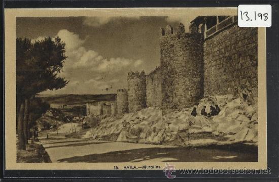 Postales: AVILA - 15 - MURALLAS - HELIOTIPIA ARTISTICA - (13.198)