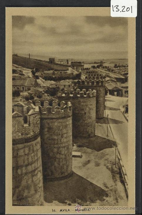 Postales: AVILA - 16 - MURALLAS - HELIOTIPIA ARTISTICA - (13.201)