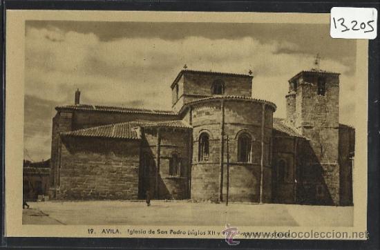 Postales: AVILA - 19 - IGLESIA DE SAN PEDRO FACHADA POSTERIOR - HELIOTIPIA ARTISTICA - (13.205)