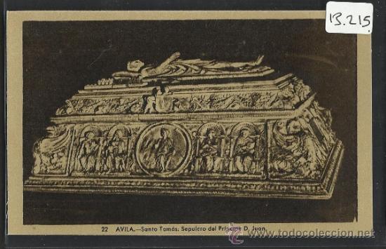 Postales: AVILA - 22 - SANTO TOMAS SEPULCRO.... - HELIOTIPIA ARTISTICA - (13.215)