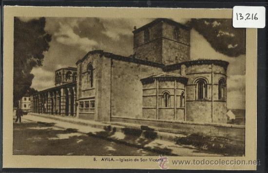 Postales: AVILA - 8 - IGLESIA DE SAN VICENTE - HELIOTIPIA ARTISTICA - (13.216)