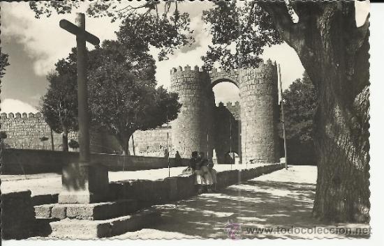 Postales: AVILA PUERTA DE SAN VICENTE ESCRITA