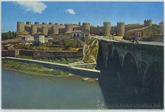 Postales: POSTAL DE AVILA. RIO ADAJA Y MURALLAS N&ordm; 173    P-CASTLE-479