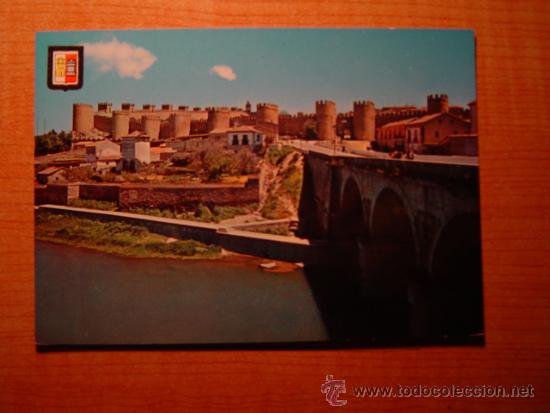 Postales: POSTAL AVILA RIO ADAJA Y MURALLAS SIN CIRCULAR