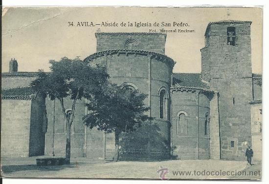 Postkarten: AVILA.-ABSIDE DE LA IGLESIA DE SAN PEDRO.-FOTO MAYORAL ENCINAR
