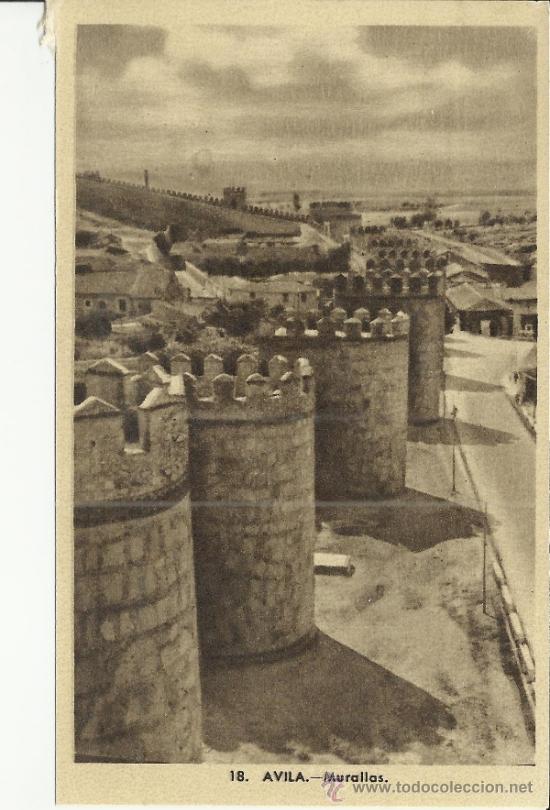 Postales: AVILA MURALLAS SIN ESCRIBIR