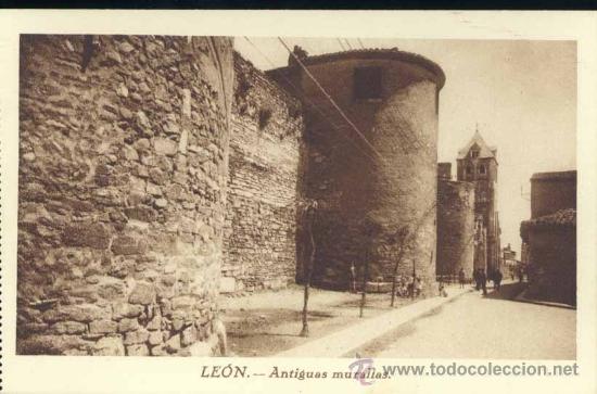 Postales: LE&Oacute;N.- ANTIGUAS MURALLAS - Foto 1