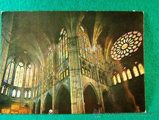 Postales: LEON - CATEDRAL - CRUCERO - CASTILLA Y LEON - ALONSO - N&ordm; 39 - POSTAL SIN CIRCULAR - A&Ntilde;O 1970.