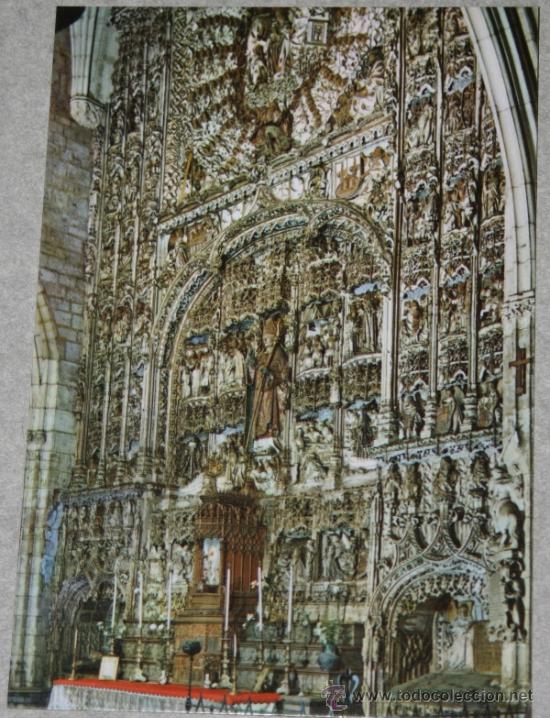 Postales: Postal de la catedral de Burgos, retablo de San Nicol&aacute;s
