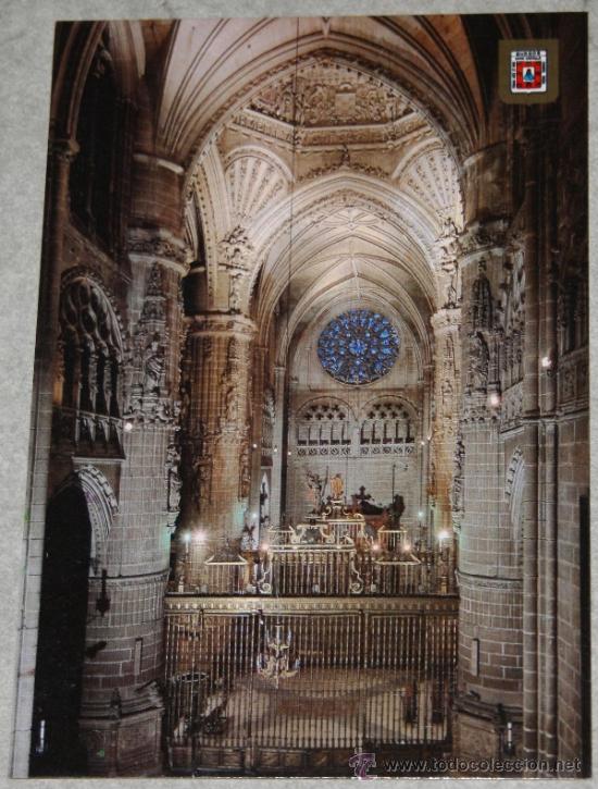 Postales: Postal del crucero de la catedral de Burgos