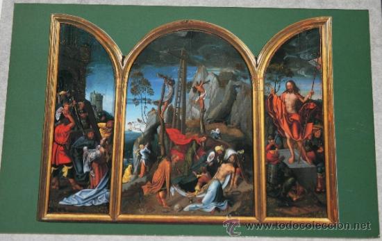 Postales: Postal del Tr&iacute;ptico del Descendimiento de Jan de Beer de la catedral de Burgos