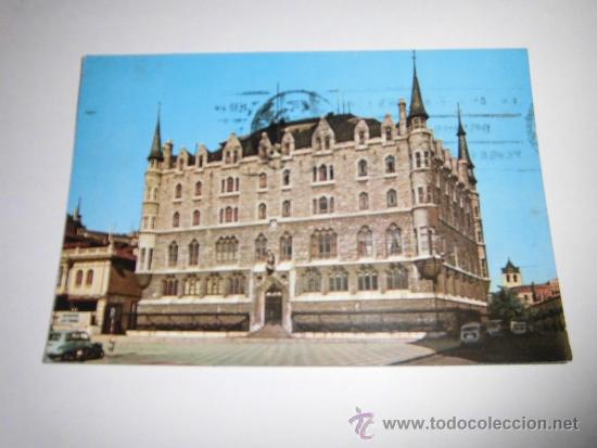 Postales: EDIFICION DE LA CAJA DE AHORROS (GAUDI) LEON CIRCULADA - Foto 1