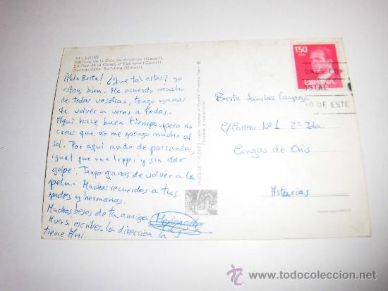 Postales: EDIFICION DE LA CAJA DE AHORROS (GAUDI) LEON CIRCULADA - Foto 2