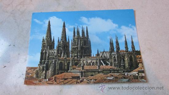 Postales: POSTAL LA CATEDRAL DE BURGOS A&Ntilde;O 1974
