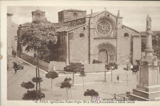Postales: AVILA IGLESIA DE SAN PEDRO SIN ESCRIBIR