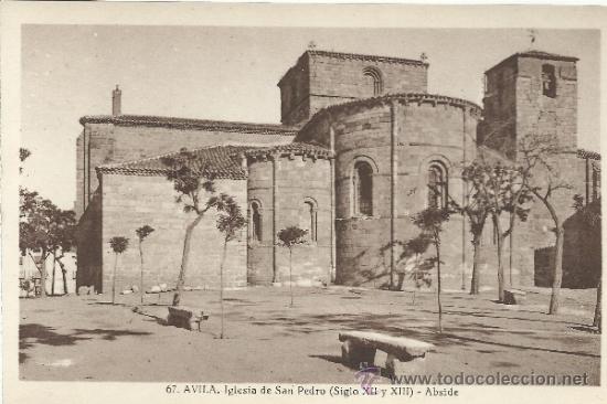 Postales: AVILA IGLESIA DE SAN PEDRO SIN ESCRIBIR