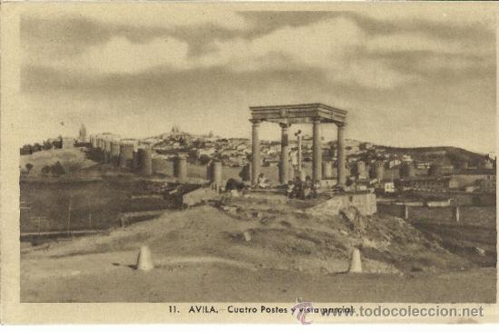 Postales: AVILA CRUZ DE LOS CUATRO POSTES SIN ESCRIBIR