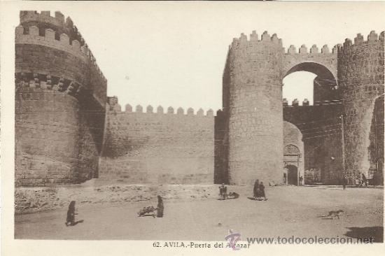 Postales: AVILA PUERTA DEL ALCZAR SIN ESCRIBIR